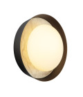 Alonso 2-lt LED wall light urban bronze/white 21.6 cm