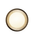 Alonso 2-lt LED wall light urban bronze/white 21.6 cm