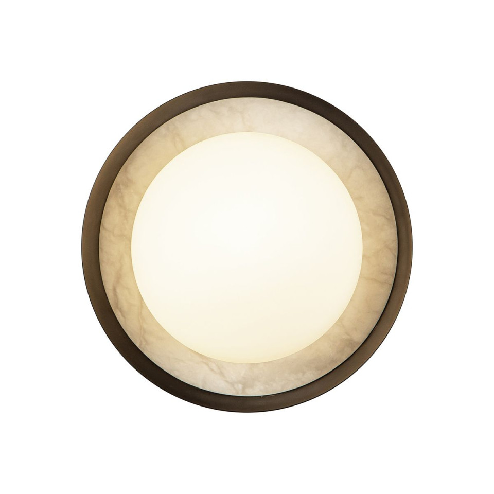 Alonso 2-lt LED wall light urban bronze/white 21.6 cm