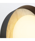 Alonso 2-lt LED wall light urban bronze/white 21.6 cm