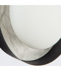Alonso 2-lt LED wall light urban bronze/white 21.6 cm