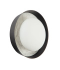 Alonso 2-lt LED wall light urban bronze/white 21.6 cm