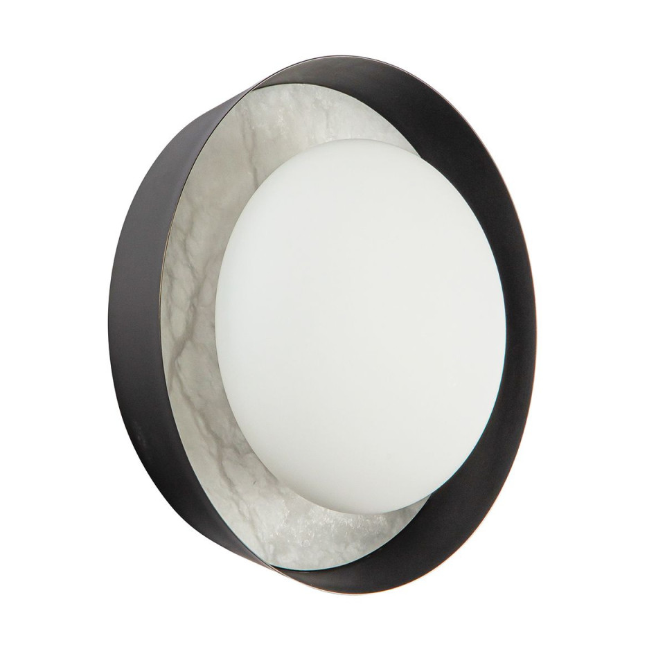 Alonso 2-lt LED wall light urban bronze/white 21.6 cm