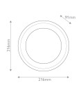 Alonso 2-ljus LED vägglampa mässing/vit 21,6 cm