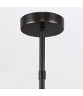Alonso 8-lt LED chandelier urban bronze/white 94.6 cm