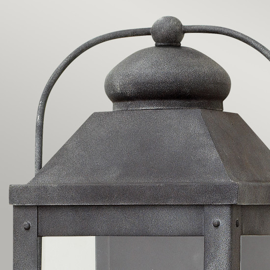 Anchorage 2-Lt Outdoor Wall Lantern Aged Zinc/Clear 45.1cm Anchorage 2-Lt Outdoor Wall Lantern Aged Zinc/Clear 45.1cm