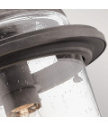 Andover 1-Lt Large Outdoor Wall Lamp Weathered Zinc/Clear 43.7cm Quintesse Lighting Andover 1-Lt Large Outdoor Wall Lamp Weathered Zinc/Clear 43.7cm