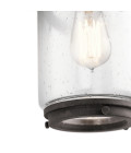 Andover 1-Lt Medium Outdoor Wall Lamp Weathered Zinc/Clear 35.6cm Quintesse Lighting Andover 1-Lt Medium Outdoor Wall Lamp Weathered Zinc/Clear 35.6cm