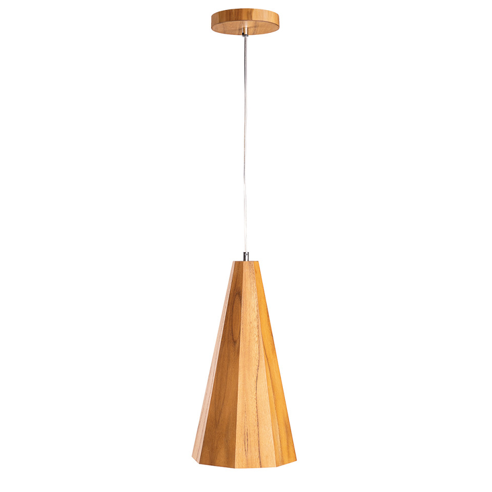 Angular taklampa i teakfanér 20 cm Accord Lighting Angular taklampa i teakfanér 20 cm