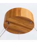 Angular LED ceiling light teak veneer 80 cm Accord Lighting Angular LED ceiling light teak veneer 80 cm