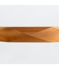 Angular LED ceiling light teak veneer 80 cm Accord Lighting Angular LED ceiling light teak veneer 80 cm