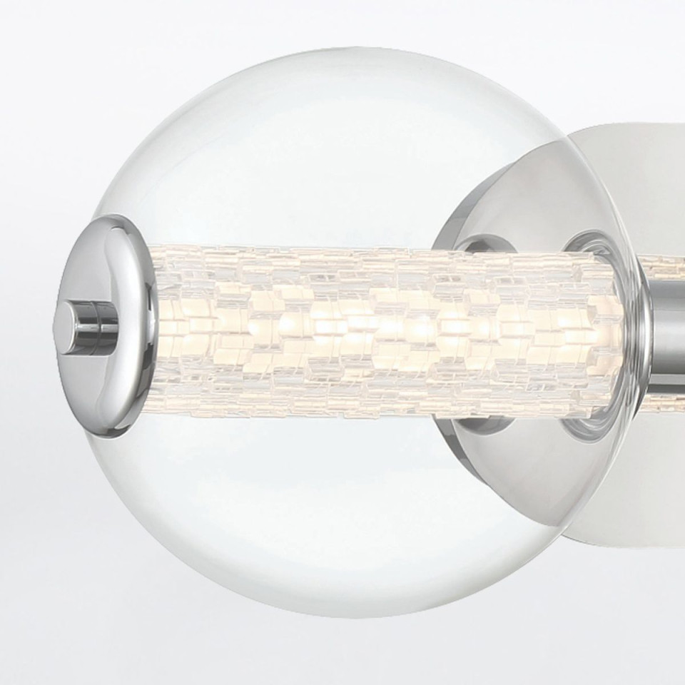 Atomo 3-lt vägglampa polerad krom 63,1 cm. Eurofase Atomo 3-lt vägglampa polerad krom 63,1 cm.