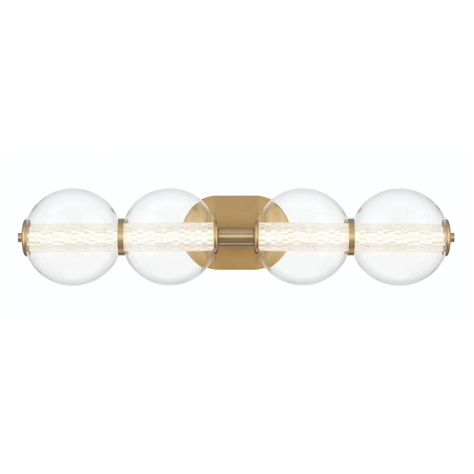 Atomo 4-lt vägglampa guld 75,6 cm Eurofase Atomo 4-lt vägglampa guld 75,6 cm