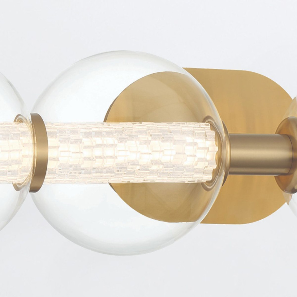 Atomo 4-lt vägglampa guld 75,6 cm Eurofase Atomo 4-lt vägglampa guld 75,6 cm