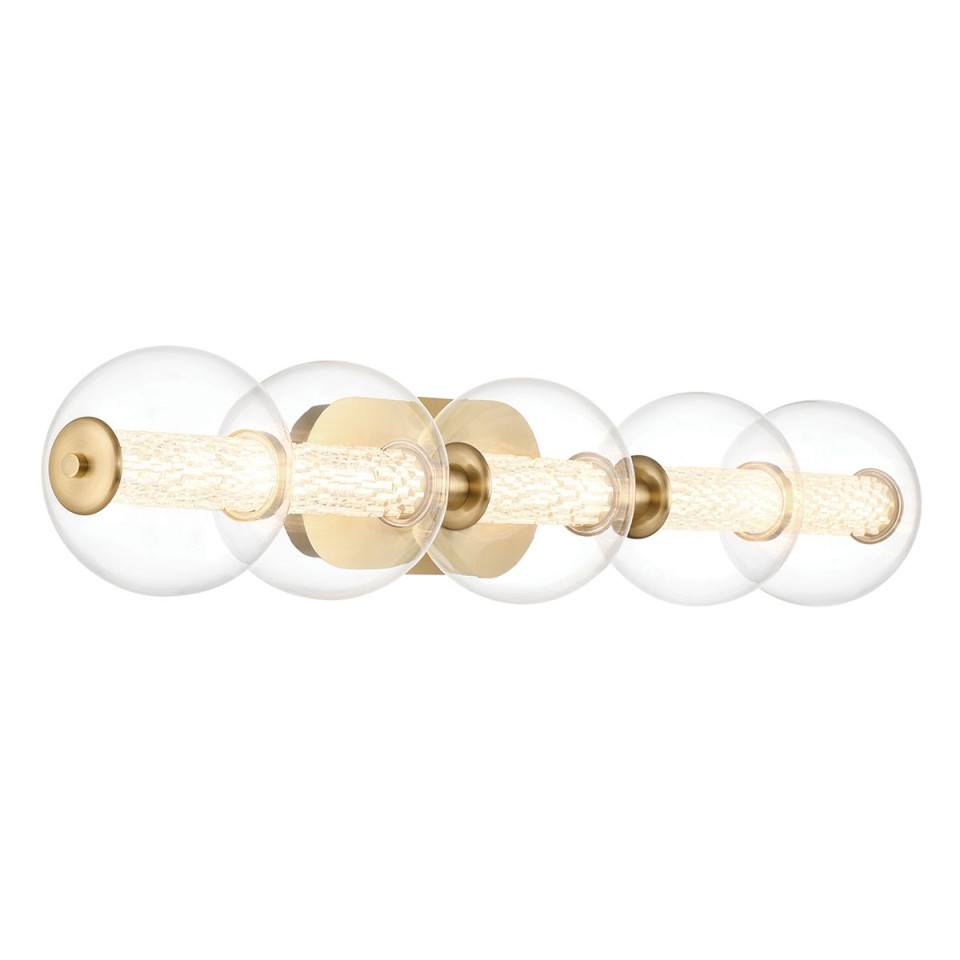Atomo 5-lt vägglampa guld 96,5 cm Eurofase Atomo 5-lt vägglampa guld 96,5 cm