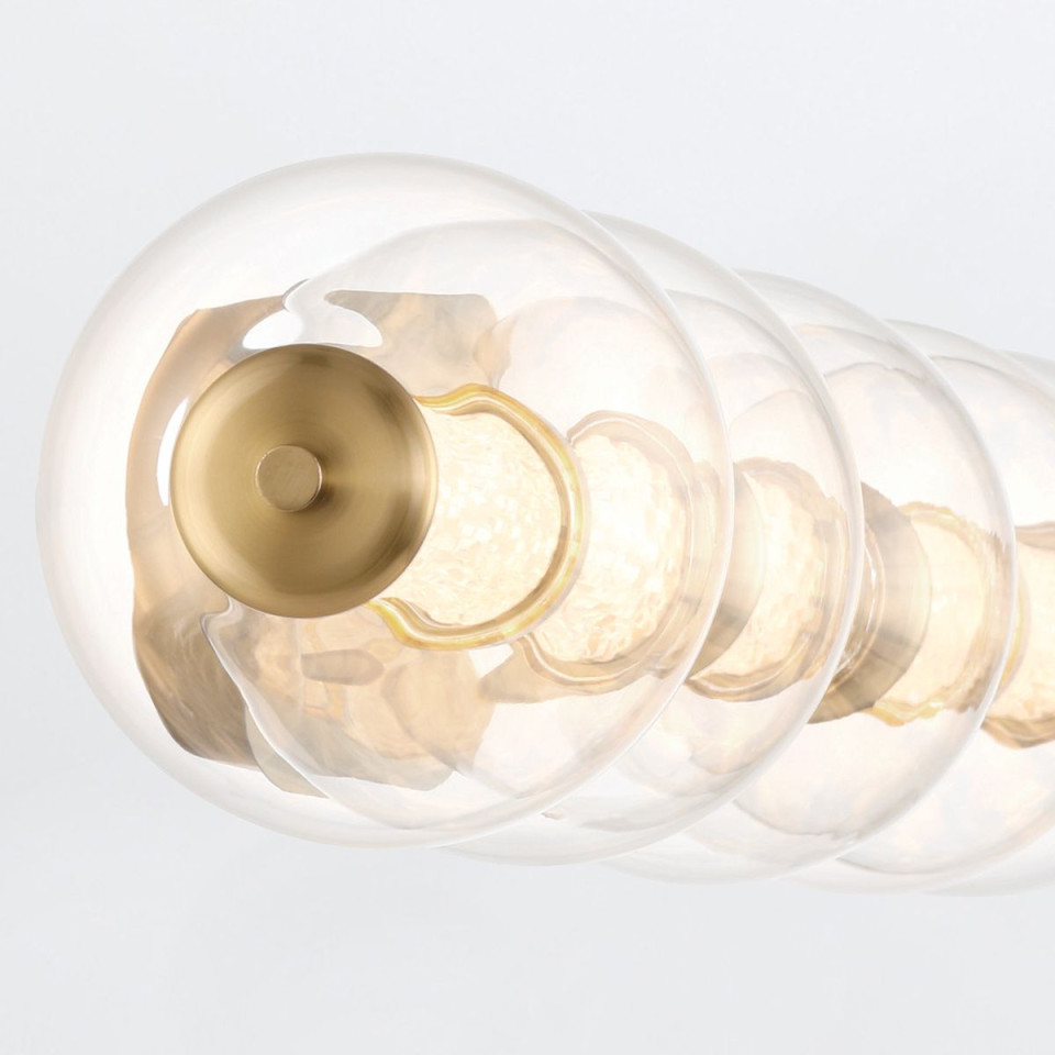 Atomo 5-lt vägglampa guld 96,5 cm Eurofase Atomo 5-lt vägglampa guld 96,5 cm