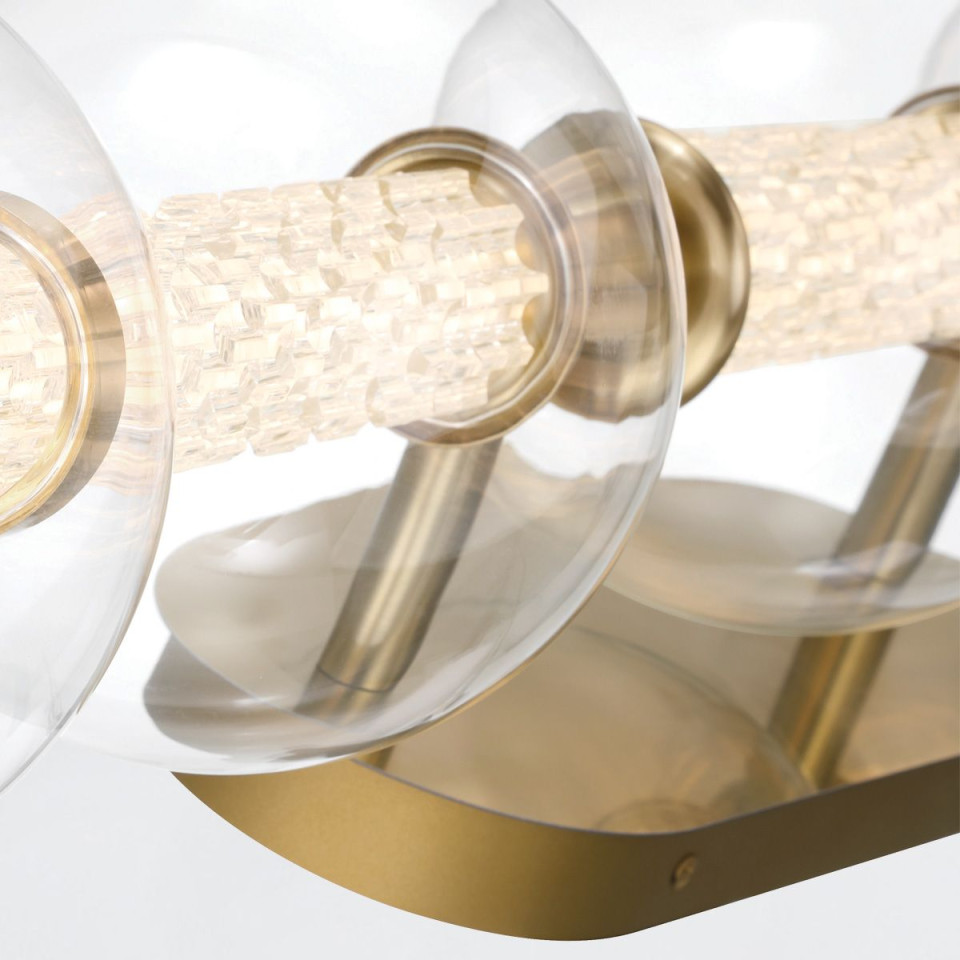 Atomo 5-lt vägglampa guld 96,5 cm Eurofase Atomo 5-lt vägglampa guld 96,5 cm
