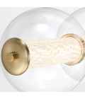 Atomo 5-lt vägglampa guld 96,5 cm Eurofase Atomo 5-lt vägglampa guld 96,5 cm