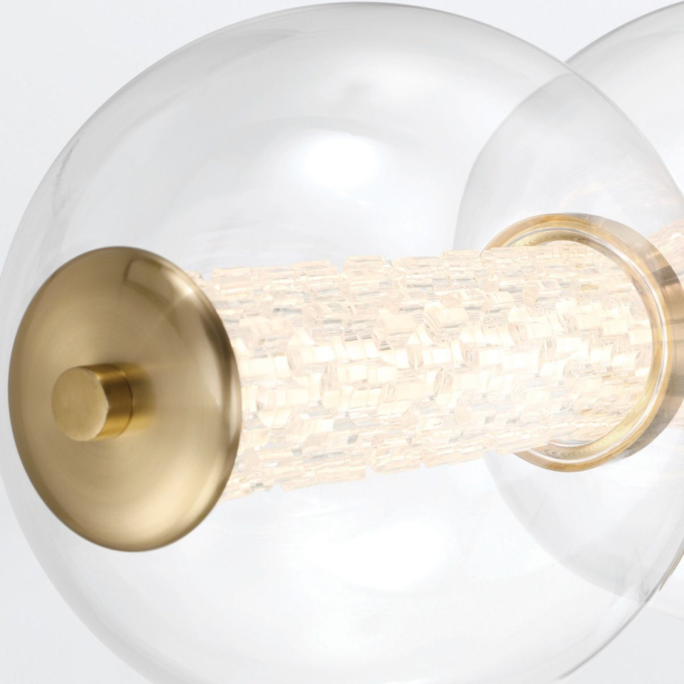 Atomo 5-lt vägglampa guld 96,5 cm Eurofase Atomo 5-lt vägglampa guld 96,5 cm