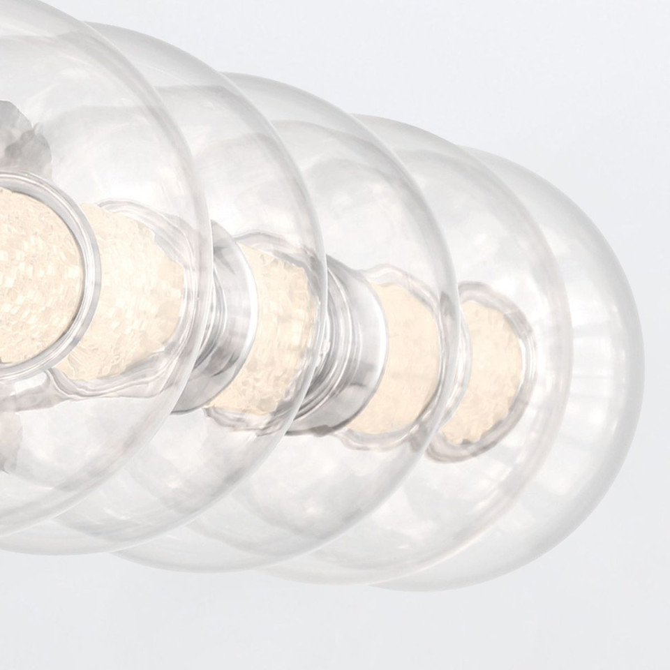 Atomo 5-lt vägglampa polerad krom 96,5 cm Eurofase Atomo 5-lt vägglampa polerad krom 96,5 cm