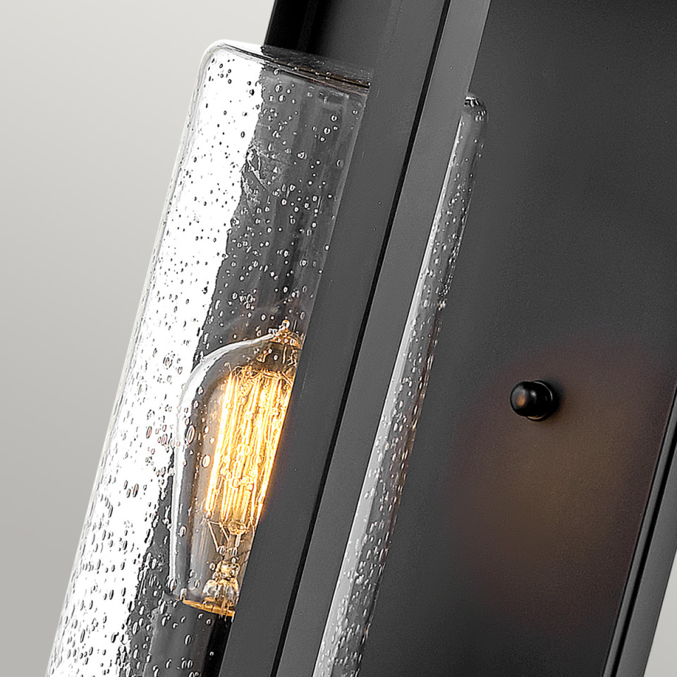 Atwater 1-Lt Large Outdoor Wall Lantern Black 51.8cm Quintesse Lighting Atwater 1-Lt Large Outdoor Wall Lantern Black 51.8cm