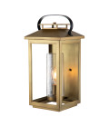 Atwater 1-Lt Large Outdoor Wall Lantern Distressed Brass 51.8cm Quintesse Lighting Atwater 1-Lt Large Outdoor Wall Lantern Distressed Brass 51.8cm