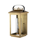 Atwater 1-Lt Large Outdoor Wall Lantern Distressed Brass 51.8cm Quintesse Lighting Atwater 1-Lt Large Outdoor Wall Lantern Distressed Brass 51.8cm
