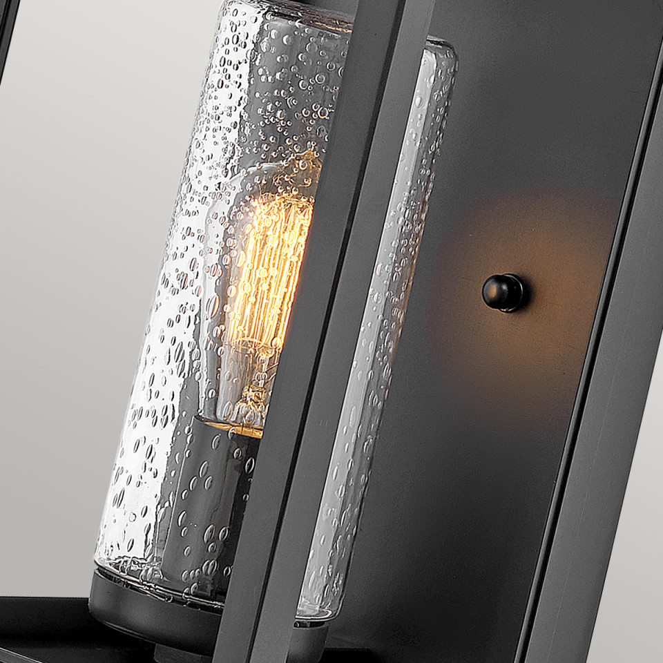 Atwater 1-Lt Medium Outdoor Wall Lantern Black 44.5cm Quintesse Lighting Atwater 1-Lt Medium Outdoor Wall Lantern Black 44.5cm