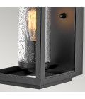 Atwater 1-Lt Medium Outdoor Wall Lantern Black 44.5cm Quintesse Lighting Atwater 1-Lt Medium Outdoor Wall Lantern Black 44.5cm