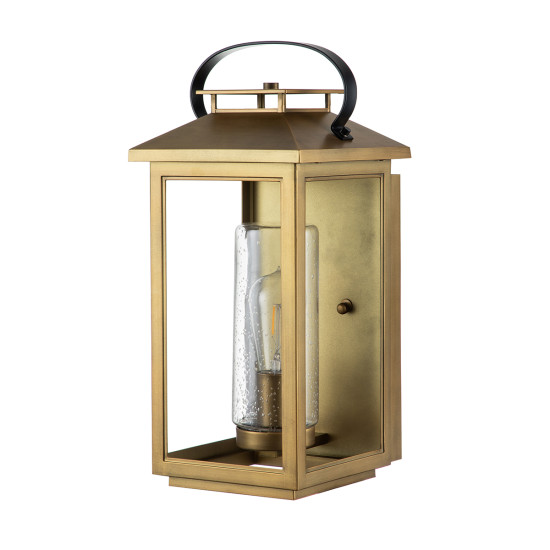 Atwater 1-Lt Medium Outdoor Wall Lantern Distressed Brass 44.5cm Atwater 1-Lt Medium Outdoor Wall Lantern Distressed Brass 44.5cm