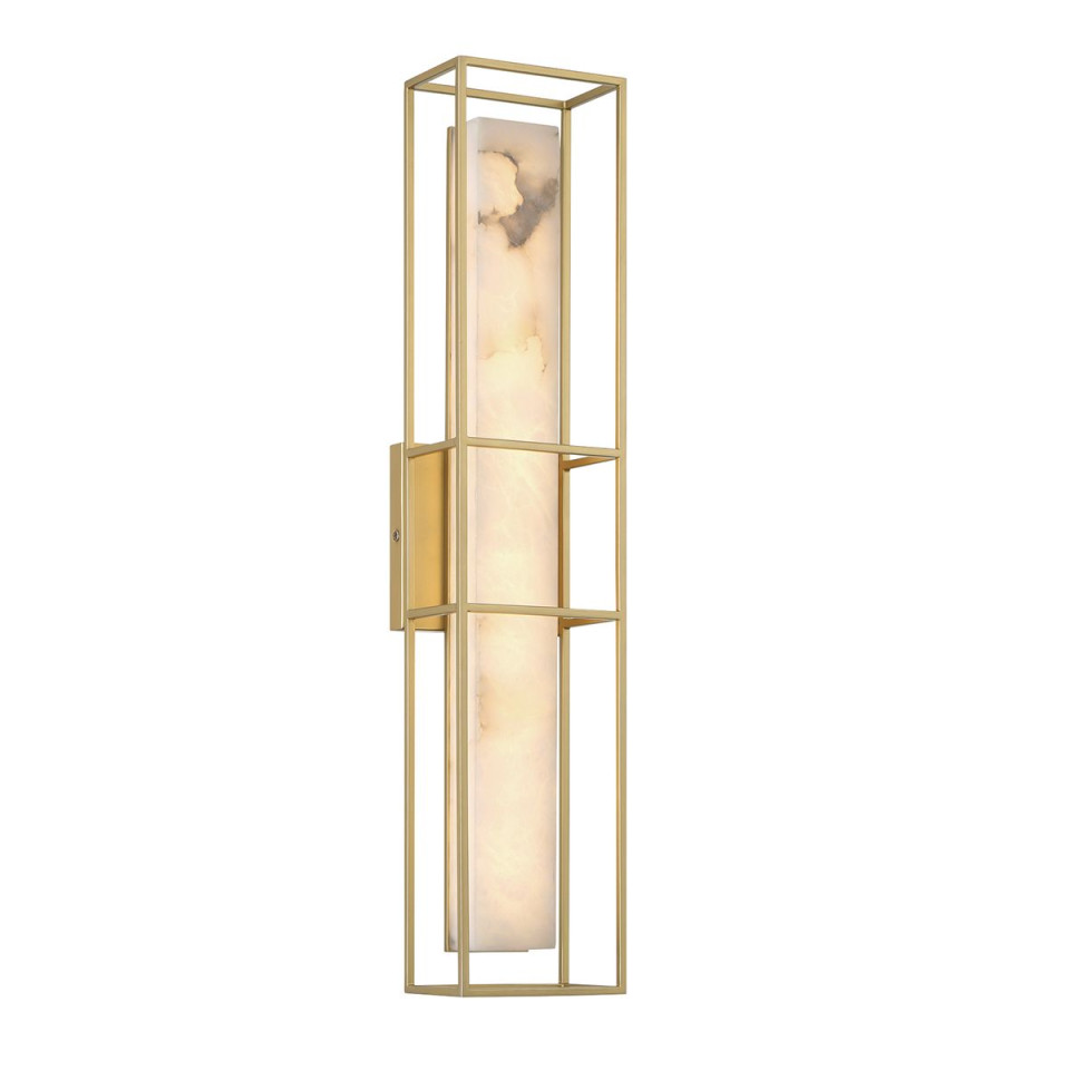 Blakley 1-arm stor vägglampa matt guld 61 cm Eurofase Blakley 1-arm stor vägglampa matt guld 61 cm