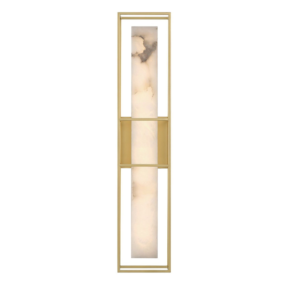 Blakley 1-arm stor vägglampa matt guld 61 cm Eurofase Blakley 1-arm stor vägglampa matt guld 61 cm