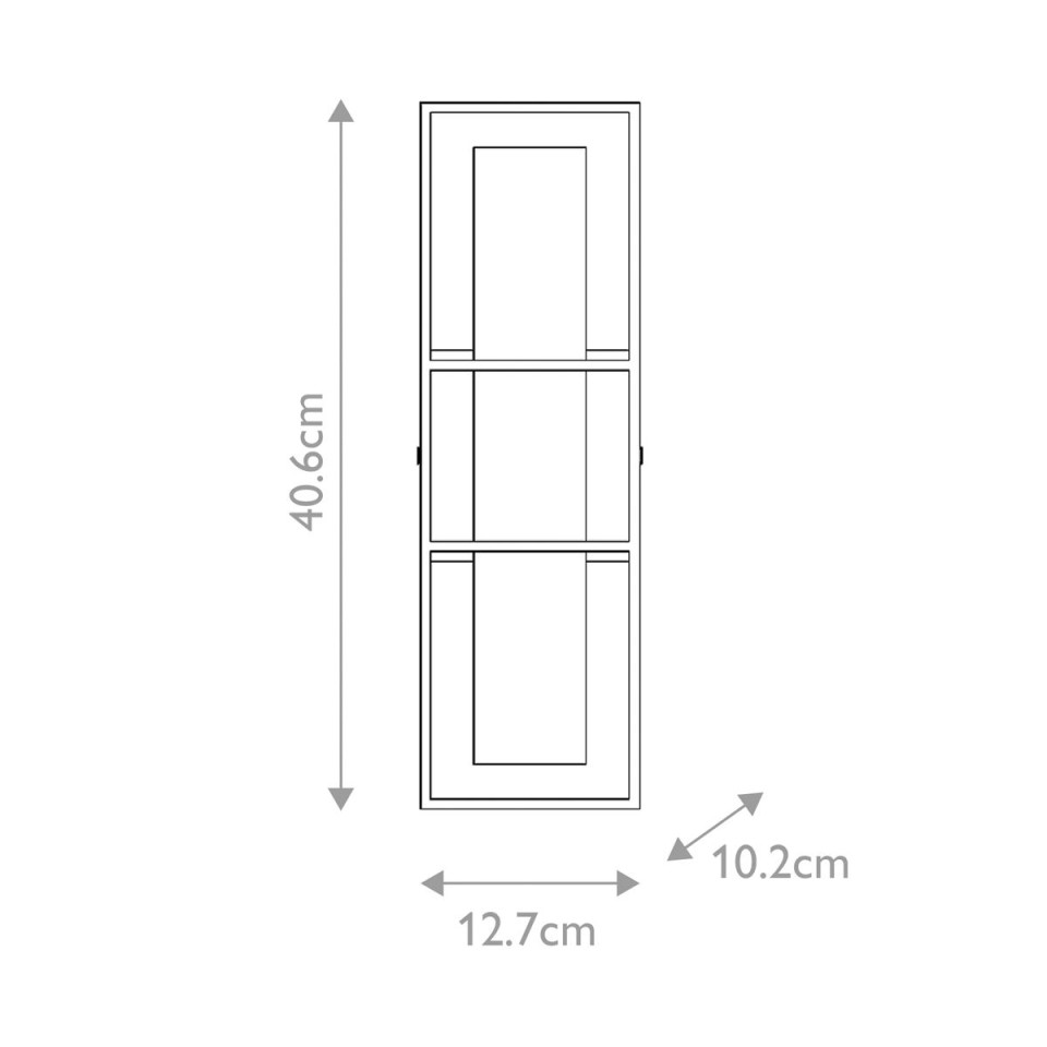 Blakley 1-arm medium vägglampa matt svart 40,6 cm Eurofase Blakley 1-arm medium vägglampa matt svart 40,6 cm