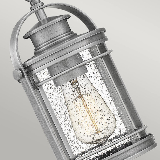 Booker 1-lt utomhus taklykta silver 16,2cm