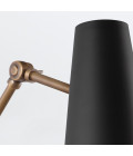 Brickell 1-lt adjustable wall light matte black 44.5 cm