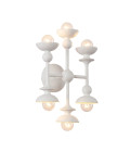 Cadence 6-ljus vägglampa antikvit 35.6 cm