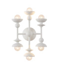 Cadence 6-ljus vägglampa antikvit 35.6 cm