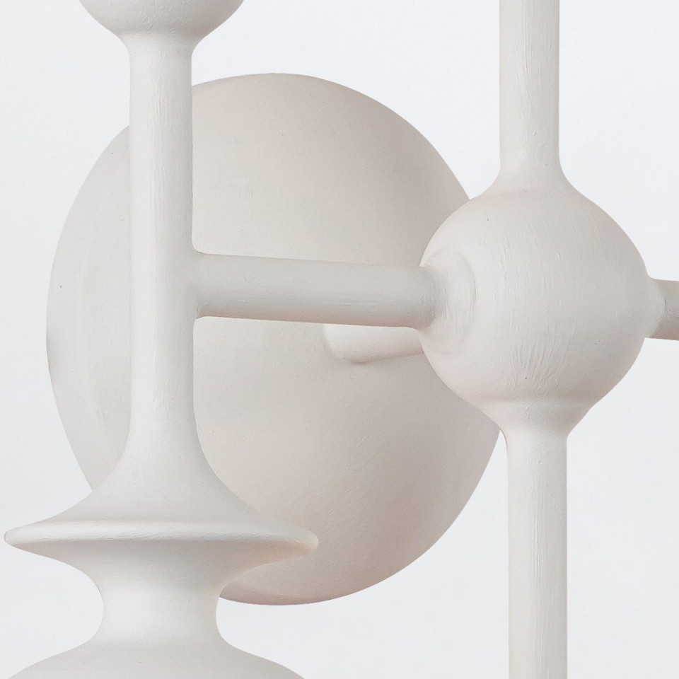 Cadence 6-ljus vägglampa antikvit 35.6 cm