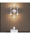 Cadence 6-ljus vägglampa antikvit 35.6 cm