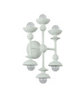 Cadence 6-ljus vägglampa antikvit 35.6 cm