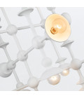 Cadence 18-lt chandelier antique white 76.2 cm