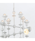 Cadence 18-lt chandelier antique white 76.2 cm