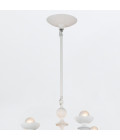 Cadence 18-lt chandelier antique white 76.2 cm