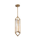 Cairo 1-lt ceiling light vintage brass/clear 13.1 cm