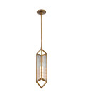 Cairo 1-lt ceiling light vintage brass/clear 13.1 cm