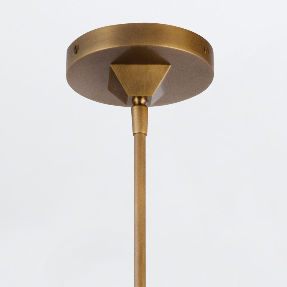 Cairo 1-lt ceiling light vintage brass/clear 13.1 cm