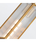 Cairo 1-lt ceiling light vintage brass/clear 13.1 cm
