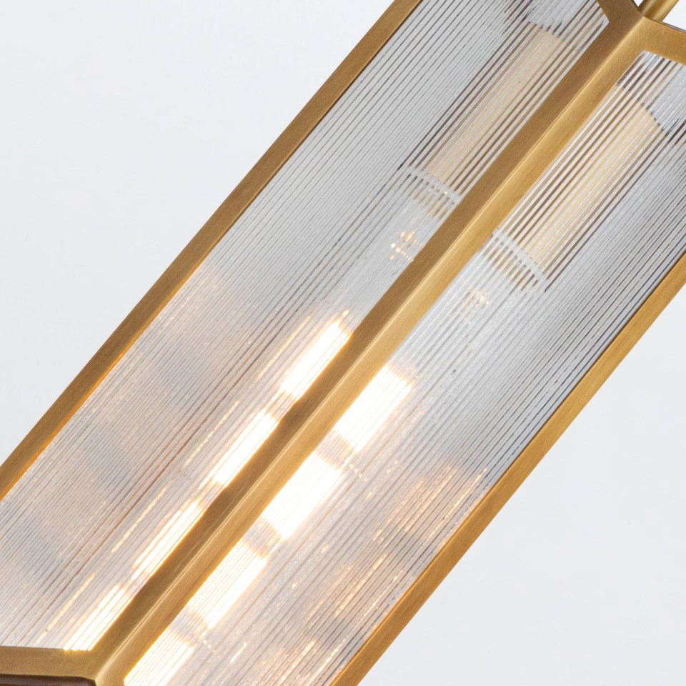 Cairo 1-lt ceiling light vintage brass/clear 13.1 cm