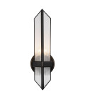Cairo 1-lt wall light urban bronze/clear 38.5 cm