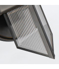 Cairo 1-lt wall light urban bronze/clear 38.5 cm